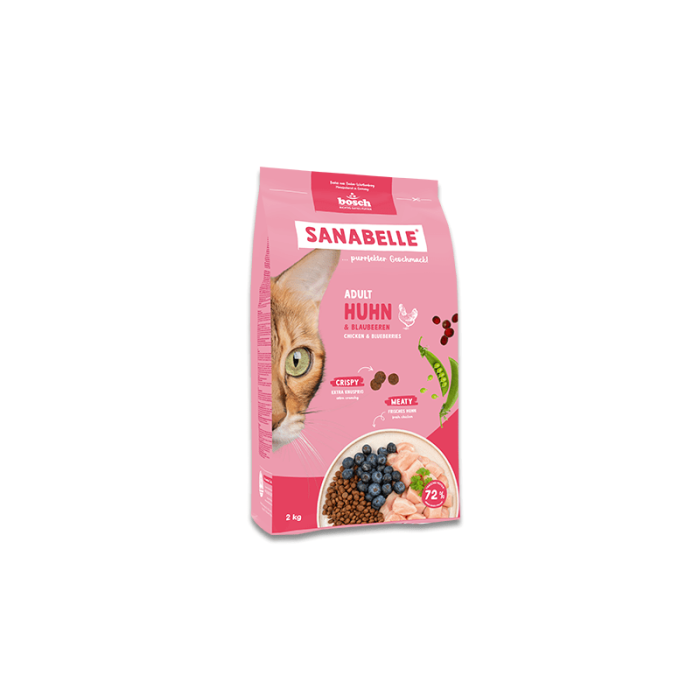 Корм для котів Sanabelle Adult (курка та чорниця) 2 кг
