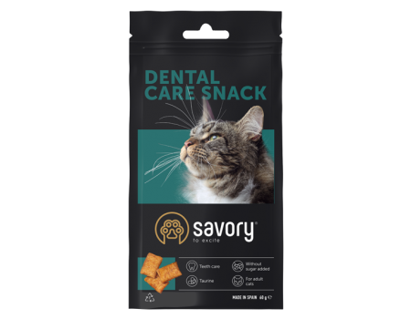 Ласощі для заохочення котів Savory Snack Dental Care, подушечки для гігієни зубів, 60 г