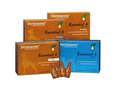  Дермосент Эссеншл Dermoscent ESSENTIAL-6 spot-Капли по уходу за кожей и шерстью кошек  (4пип.х0,6мл)  1 пипет
