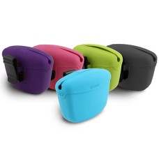 Dexas Pooch Pouch Контейнер для ласощів із кліпсою на пояс для собак блакитний 11,7 x 7,8 x 8,9 см