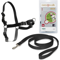 Premier ЛЕГКАЯ ПРОГУЛКА (Easy Walk) антирывок шлея для собак, черный. L