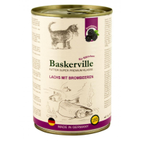 Вологий корм Baskerville Super Premium Lachs Mit Brombeeren для кошенят, лосось з ожиною, 400 г