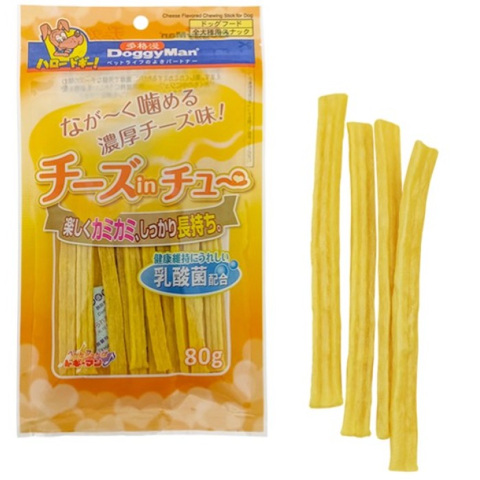 DoggyMan Cheese Chewing Stick ДОГГИМЕН ПАЛОЧКИ С СЫРОМ жевательное лакомство для собак, S, 0,08 кг