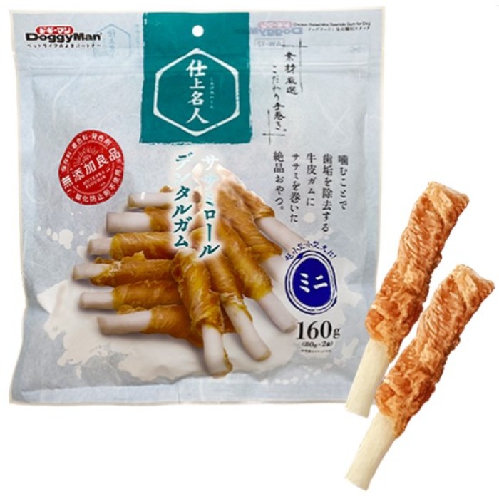 DoggyMan Chicken Fillet Dental Gum ДОГГИМЕН ВЯЛЕНАЯ КУРИЦА жвачка 6 см, лакомство для собак, 0,16 кг