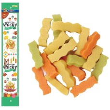 DoggyMan Wave Shaped Cheese Snack Mixed Flavor ДОГГИМЕН СЫРНЫЕ ПАЛОЧКИ ВОЛНА МИКС лакомство для собак, 0,08 кг