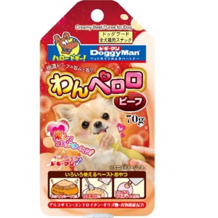 DoggyMan Creamy Chicken Puree ДОГГІМЕН ВЕРШКОВЕ ПЮРЕ З КУРИЦЮ рідкі ласощі для собак, 0,07 кг