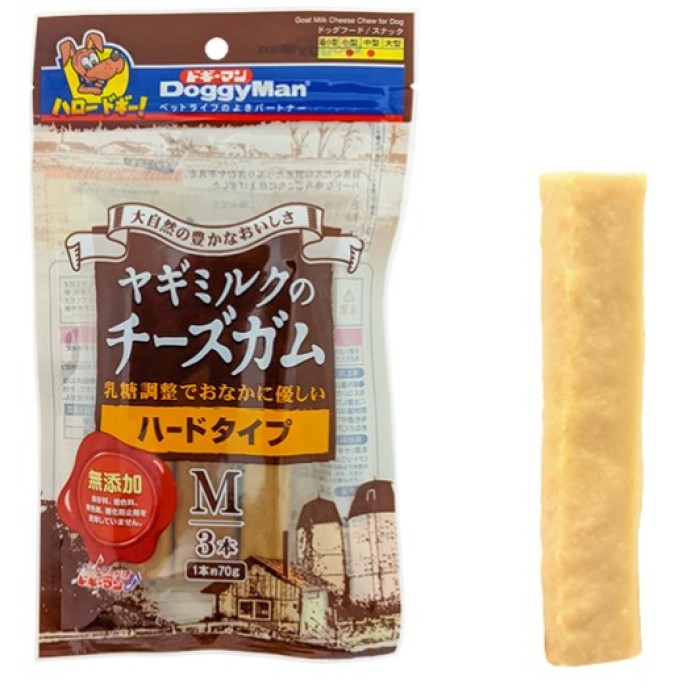 DoggyMan Goat Milk Cheese ДОГГИМЕН ПАЛОЧКА С КОЗЬИМ СЫРОМ лакомство для собак, M, 13 см, 0,21 кг