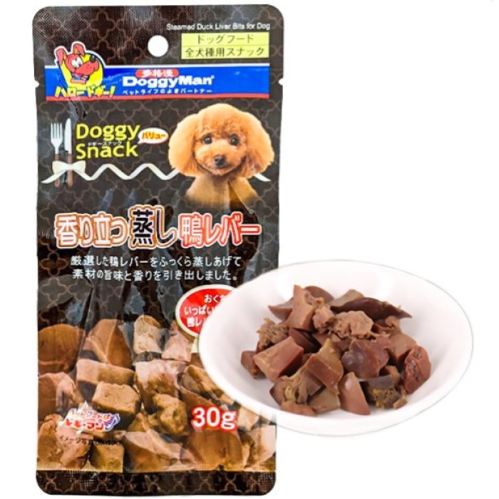DoggyMan Steamed Duck Liver Bits ДОГГИМЕН УТИНАЯ ПЕЧЕНЬ НА ПАРУ лакомство для собак, 0,03 кг