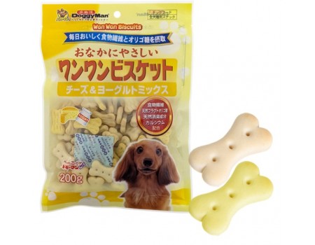 DoggyMan Healthy Biscuit Yoghourt ДОГГІМЕН БІСКВІТ З ЙОГУРТОМ печиво, ласощі для собак, 0,2 кг