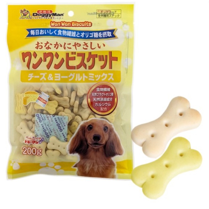 DoggyMan Healthy Biscuit Yoghourt ДОГГИМЕН БИСКВИТ С ЙОГУРТОМ печенье, лакомство для собак, 0,2 кг