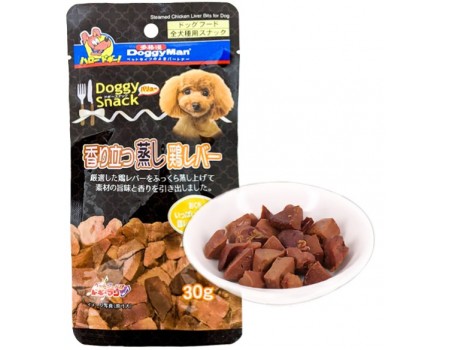 DoggyMan Steamed Chicken Liver Bits ДОГГИМЕН КУРИНАЯ ПЕЧЕНЬ НА ПАРУ лакомство для собак, 0,03 кг