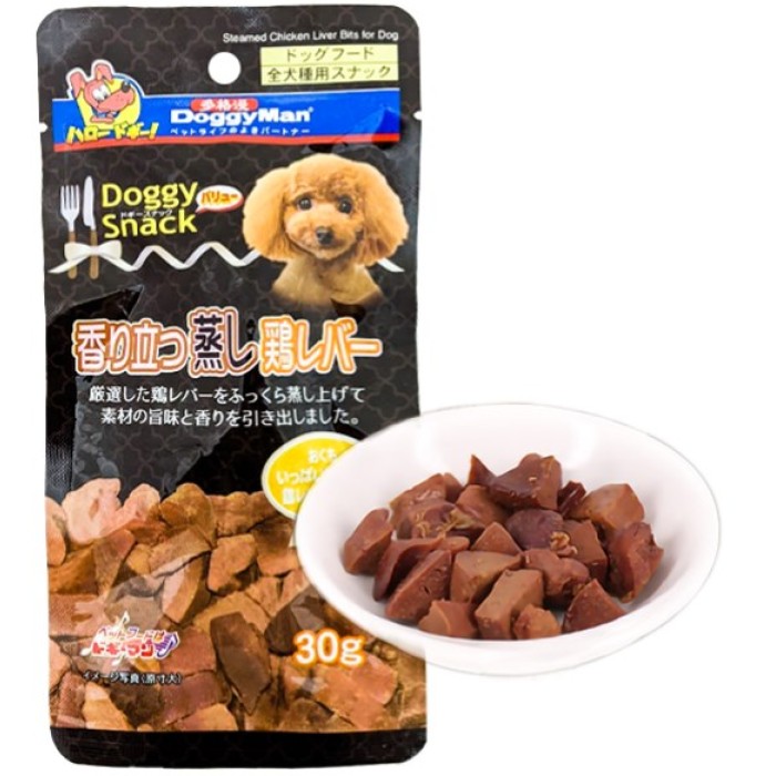 DoggyMan Steamed Chicken Liver Bits ДОГГІМЕН КУРИНА ПЕЧІНКА НА ПАРУ ласощі для собак, 0,03 кг
