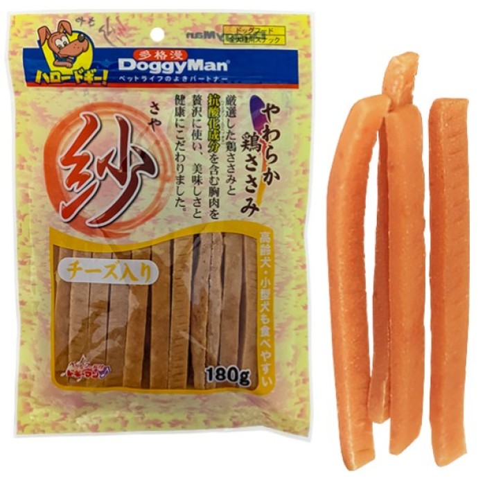 DoggyMan Soft Chicken Strip Cheese Доггімен Курячі палички з сиром ласощі для собак, 0,18 кг