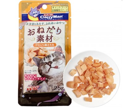 CattyMan Chicken Meat КЭТТИМЕН КУРИЦА кусочки филе лакомство для котов, 0,025 кг