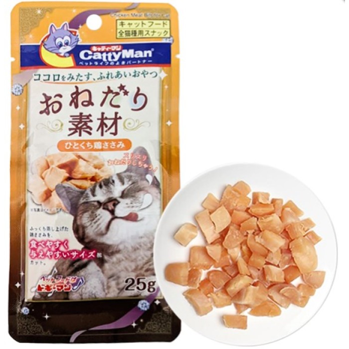 CattyMan Chicken Meat КЕТТИМЕН КУРИЦЯ шматочки філе ласощі для котів, 0,025 кг