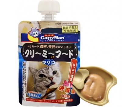 CattyMan Complete Creamy Food Tuna КЭТТИМЕН КРЕМ-СУП С ТУНЦОМ жидкий корм для котов, 0,1 кг