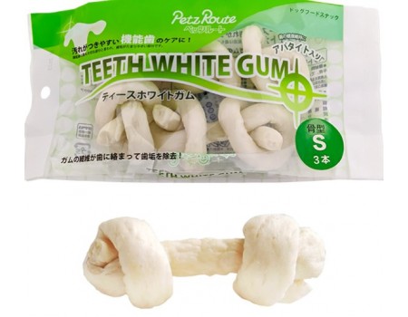 Petz Route Teeth White Gum ПЕТС РУТ КОСТЬ ДЛЯ ЧИСТКИ ЗУБОВ жевательное лакомство для собак, S, 3×95г