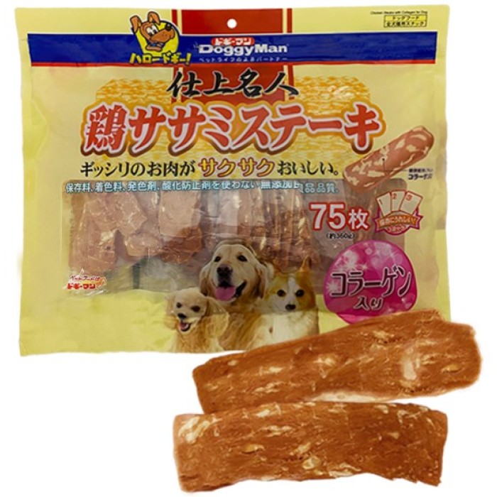 DoggyMan Chicken Steak With Collagen ДОГГІМЕН КУРИНИЙ ФІЛЕ З КОЛАГЕНОМ ласощі для собак, 0,36 кг