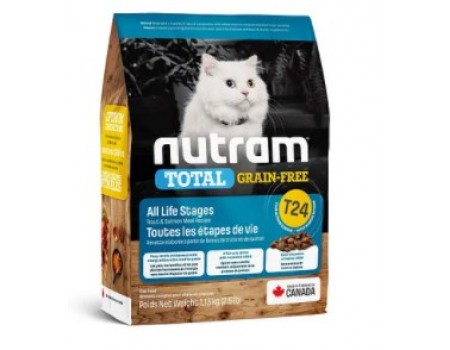 T24 NUTRAM TOTAL GF Salmon & Trout Cat, холистик без зерновой корм для кота, лосось/форель, 20 кг