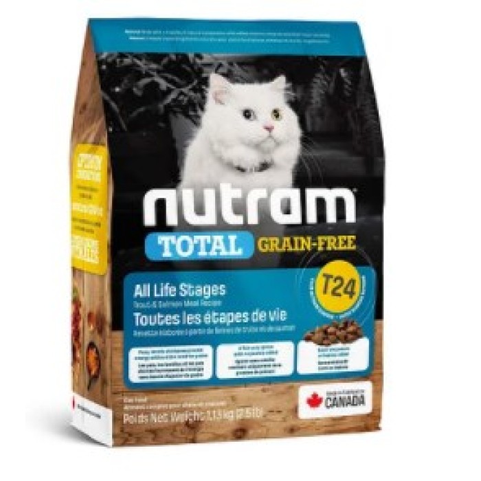 T24 NUTRAM TOTAL GF Salmon & Trout Cat, холістик без зернового корму для кота, лосось/форель, 20 кг
