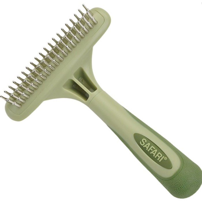Safari Dog Rotating Pin Double Row Undercoat Rake САФАРІ ДВОХРЯДНІ ГРАБЛІ для підшерстя собак