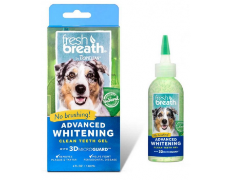 Гель для отбеливания зубов TropiClean Fresh Breath Advanced Whitening Gel для собак, 118 мл
