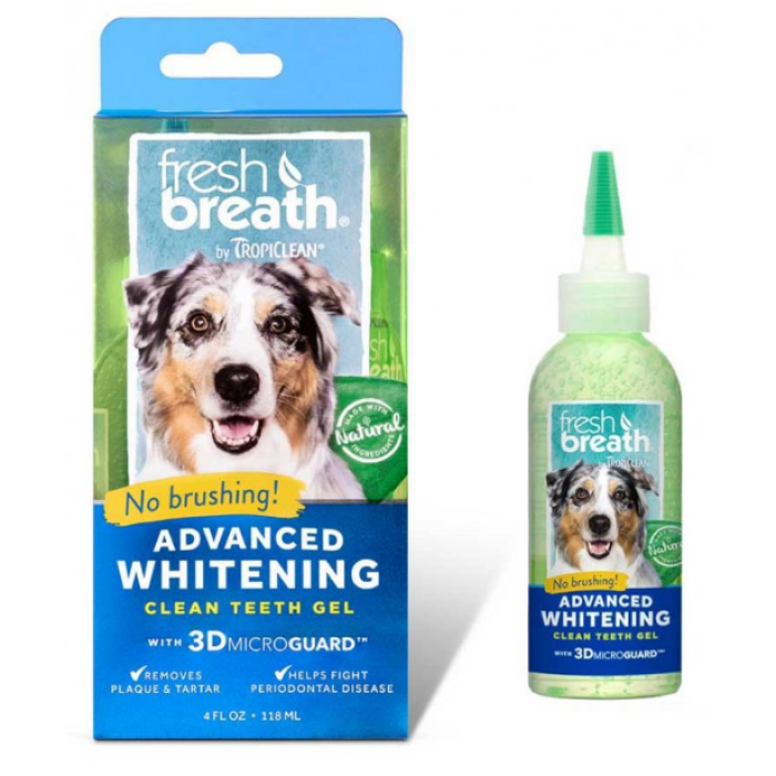 Гель для отбеливания зубов TropiClean Fresh Breath Advanced Whitening Gel для собак, 118 мл
