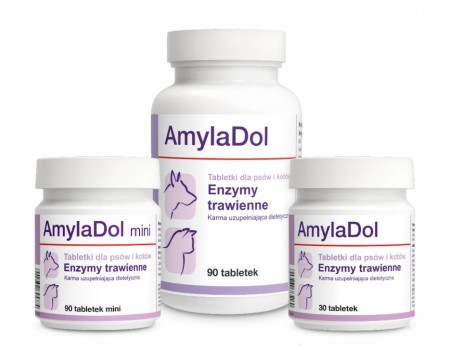 Dolfos AmylaDol (Амиладол) - Витаминно-минеральный комплекс для собак и кошек при нарушении пищеварения 90т