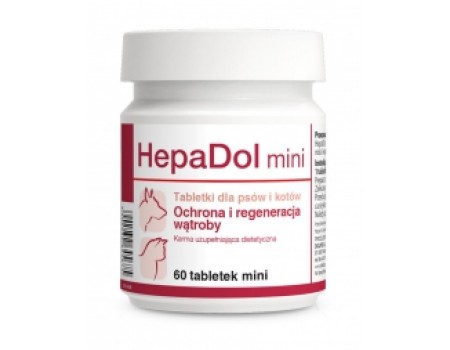 Dolfos HepaDol mini (Гепадол міні) - добавка для здоров'я печінки собак та котів 60т