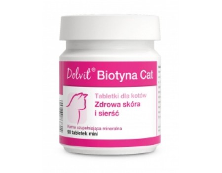 Dolfos Dolvit Biotyna Cat (Долвит Биотин Кэт) - добавка для здоровья кожи и шерсти кошек 90т