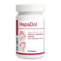 Dolfos HepaDol (Гепадол) - гепатопротектор, добавка нормалізує та відновлює функцію печінки у собак 60т.