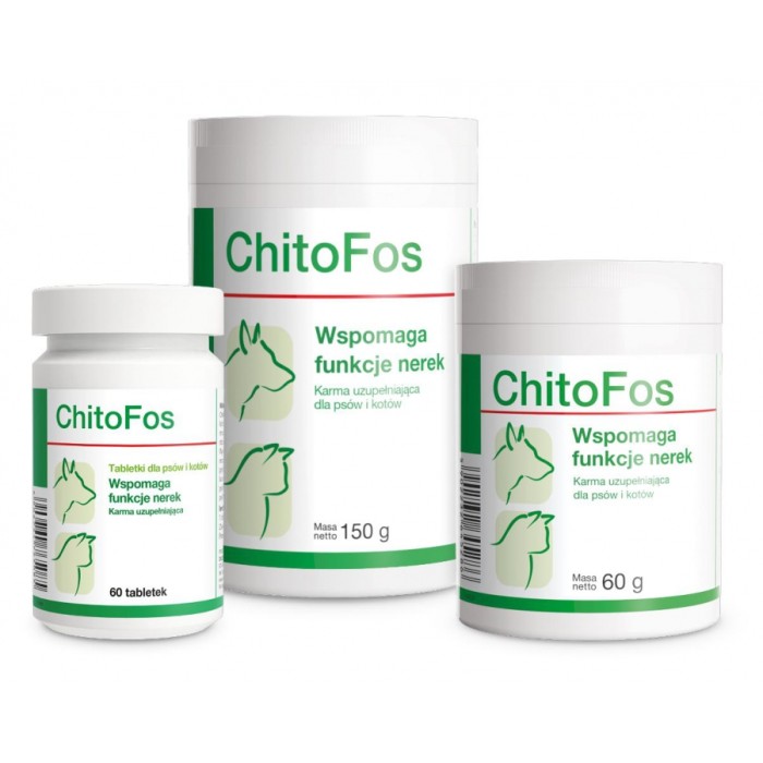 Dolfos ChitoFos (ХітоФос) Підтримка функції нирок, доповнення раціону для собак та котів.60т