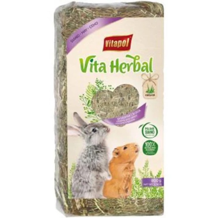 VITAPOL - сіно для гризунів лугове 800Г