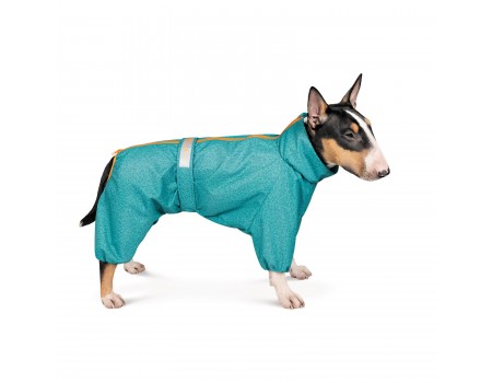 Комбинезон-дождевик Pet Fashion RAIN, для собак, бирюза, 4XL