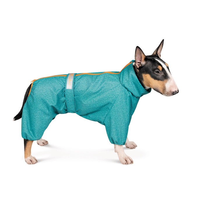 Комбінезон-дощовик Pet Fashion RAIN, для собак, бірюза, SM