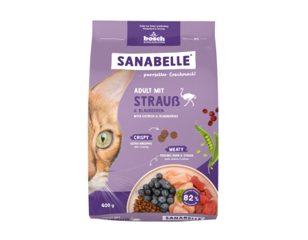 Корм для котів Sanabelle Adult (страус із чорницями) 400 г