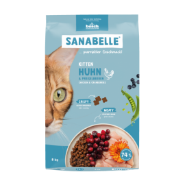 Сухий корм Sanabelle Kitten, для кошенят, курка із журавлиною, 8 кг..
