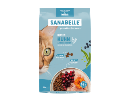 Корм для котів Sanabelle Kitten (курка із журавлиною) 8 кг