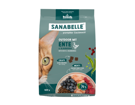Корм для котів Sanabelle Outdoor (качка із чорницями) 400 г
