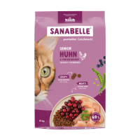 Сухий корм Sanabelle Senior, для літніх котів, курка із журавлиною, 8 кг