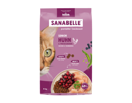 Корм для котів Sanabelle Senior (курка із журавлиною) 8 кг
