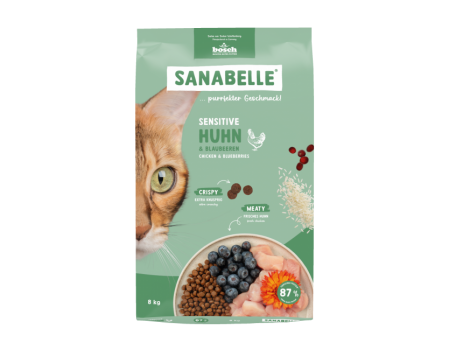 Корм для котів Sanabelle Sensetive (курка із чорницями) 8 кг