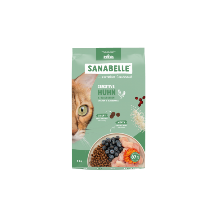Корм для котів Sanabelle Sensetive (курка із чорницями) 2 кг