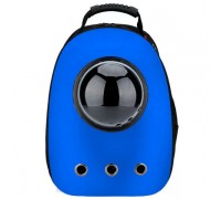 Рюкзак-переноска с иллюминатором 32х42х29 см, пластик, синий..