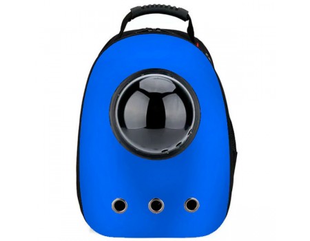 Рюкзак-переноска с иллюминатором 32х42х29 см, пластик, синий
