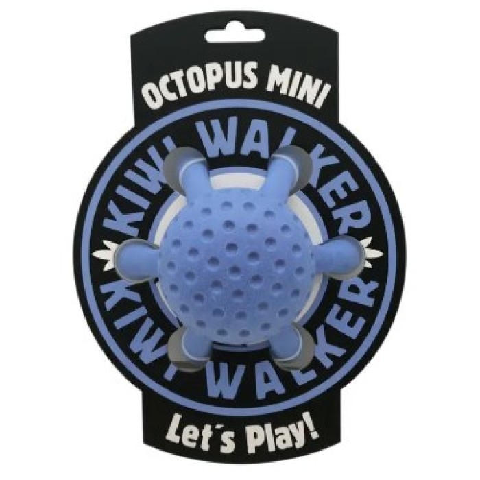 Игрушка для собак Kiwi Walker «Осьминог» голубой, 13 см