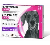 Frontline Tri-Act Капли на холку от блох, клещей и комаров для собак о..