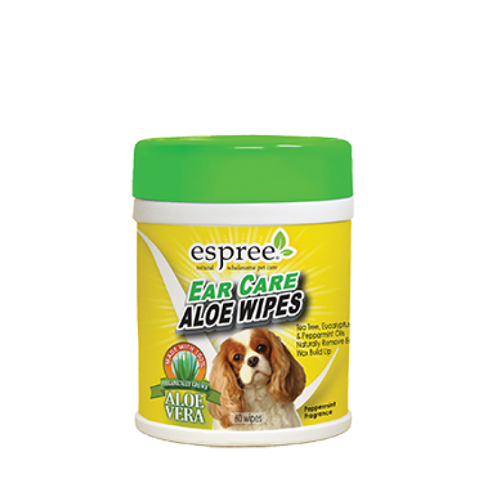 ESPREE Вологі серветки з алое для вух Aloe Ear Care Pet Wipes 60шт