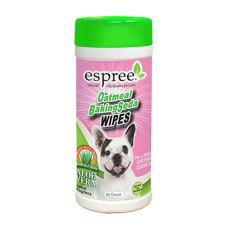 ESPREE Влажные салфетки Oatmeal Baking Soda Wipes Влажные салфетки для собак с пищевой содой и протеинами овса 50 шт
