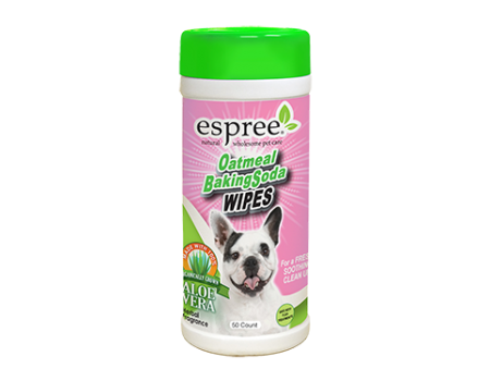 ESPREE Вологі серветки Oatmeal Baking Soda Wipes Вологі серветки для собак з харчовою содою та протеїнами вівса 50 шт